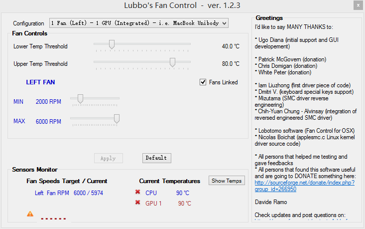 Lubbos Fan Control