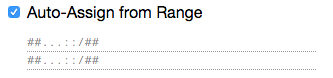 Auto Assign from Range