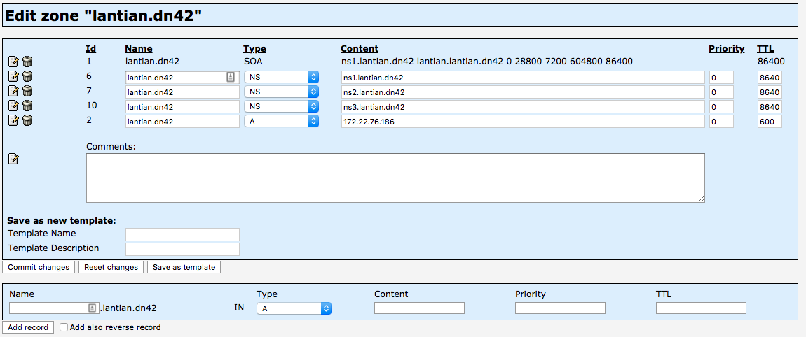 Domain Management UI