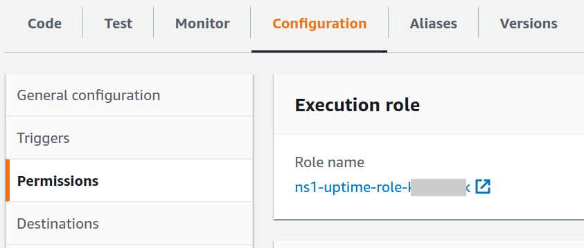 AWS Lambda Permissions Settings