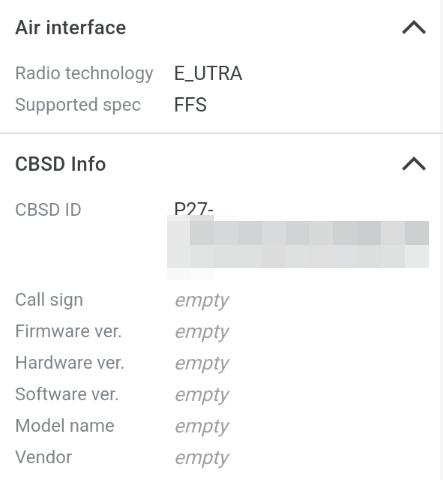 Google SAS Base Station Information Interface 2