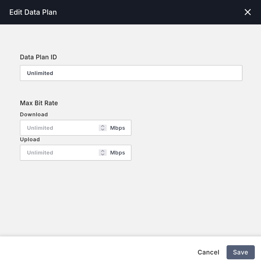 Magma Add Data Plan Interface