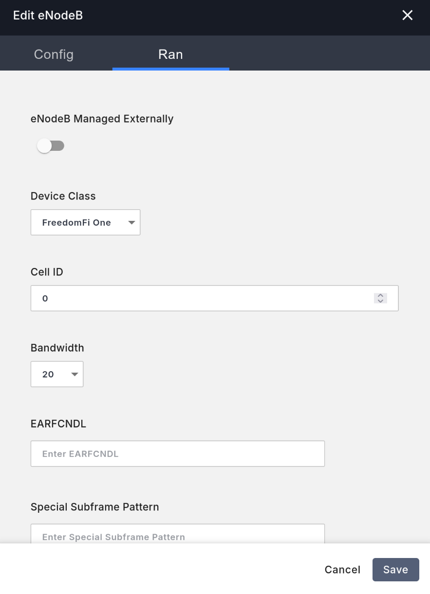 Magma Add Base Station Interface Ran Tab 1